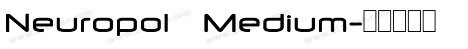 Neuropol  Medium字体转换